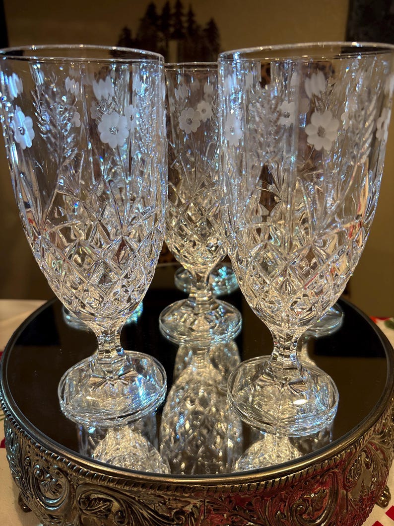 Vintage Crystal Goblets - Set of 6