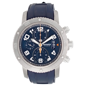Hermes Clipper Diver Chronograph Preowned, Excellent Condition Vintage Watch, Herme Clipper Titanium Automatic Wrist Watch