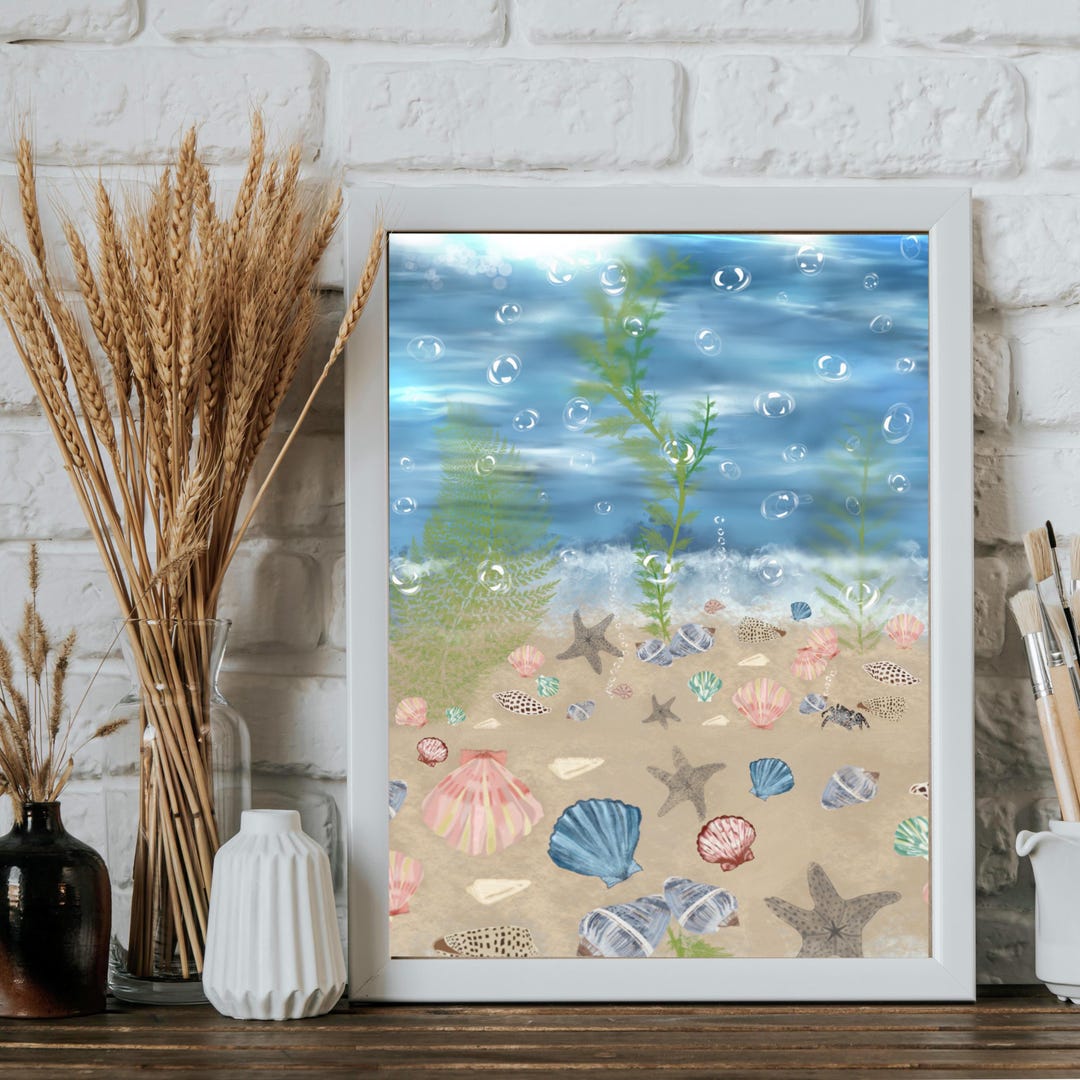 Seashell Wall Art Prints – Beach & Coastal Decor | Under the Sea ...