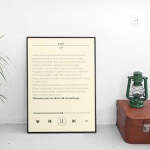 Benutzerdefiniertes Songtexte Poster, personalisiertes Musikzitat mit Künstlername und hervorgehobener Linie, digitale Wandkunst für Paare, Geschenkidee