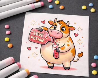 Silly Little Animals in Love | Coloring Pages – Funny Valentine Animal