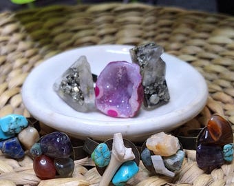 MYSTERY artisan healing stone ring