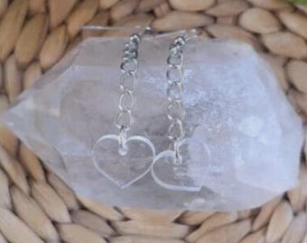 dangling heart earrings