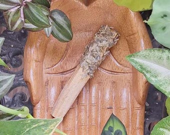lavender: tranquil vibes || hand-dipped palo santo stick