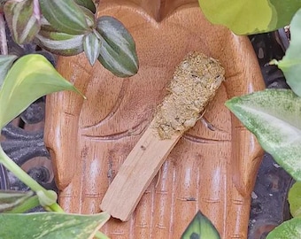 chamomile: gentle healing || hand-dipped palo santo stick