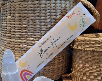 Folkessence Magic Hour: Rosemary & Patchouli incense sticks