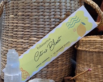 Folkessence Citrus Blast: Lemon Verbena incense sticks