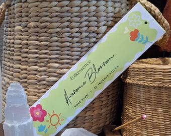 Folkessence Awesome Blossom: Rose Plum incense sticks
