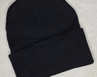 black beanie
