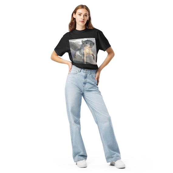 PUSHY "Pegasus"--Unisex garment-dyed heavyweight t-shirt