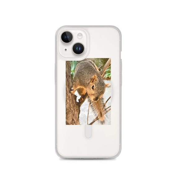 SCRAPPY "Twist and the Tail"---MagSafe® Clear Squirrel iPhone® Case