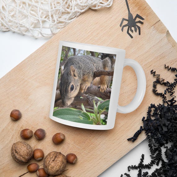 ROSA "In the Greenery"--White glossy mug