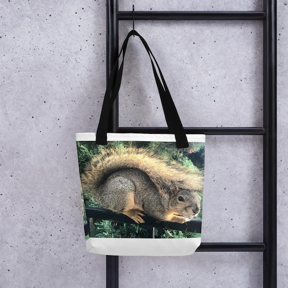 PUSHY "Huddled"--All-Over Print Tote bag