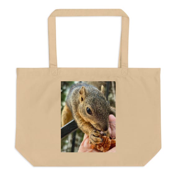 SCRAPPY "The Gift"--Large organic tote bag