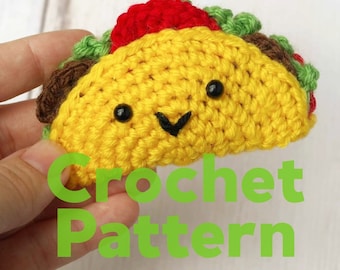 Taco Toy Amigurumi Crochet Pattern DESCARGA INSTANTE "Tiny Tacos"