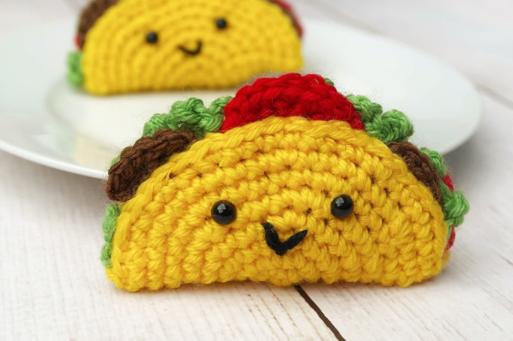 Taco Toy Amigurumi Crochet Pattern INSTANT DOWNLOAD tiny Tacos - Etsy