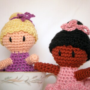 CUSTOM Amigurumi Baby Doll Hand Crocheted Ballerina Girl