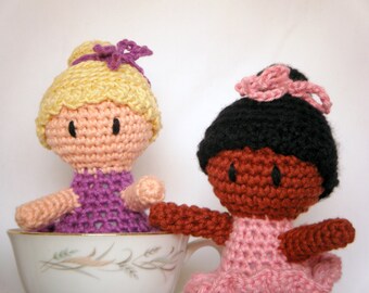 CUSTOM Amigurumi Baby Doll Hand Crocheted Ballerina Girl