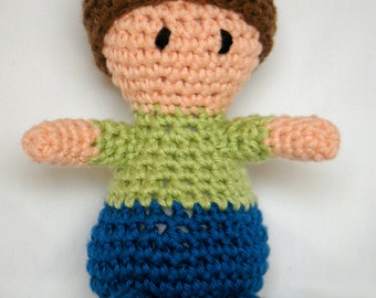 CUSTOM Amigurumi Baby Doll Hand Crocheted Little Boy