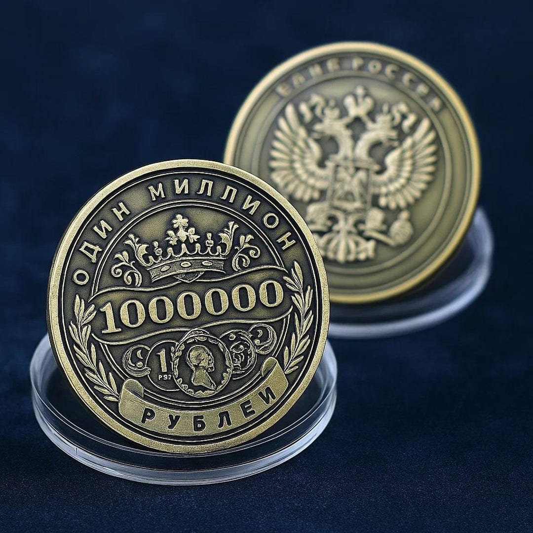 Russian Commemorative Coin – Double Sided Embossed Electroplated ...