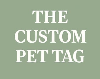 Personalized Pet ID Tag Custom Name & Color Choice