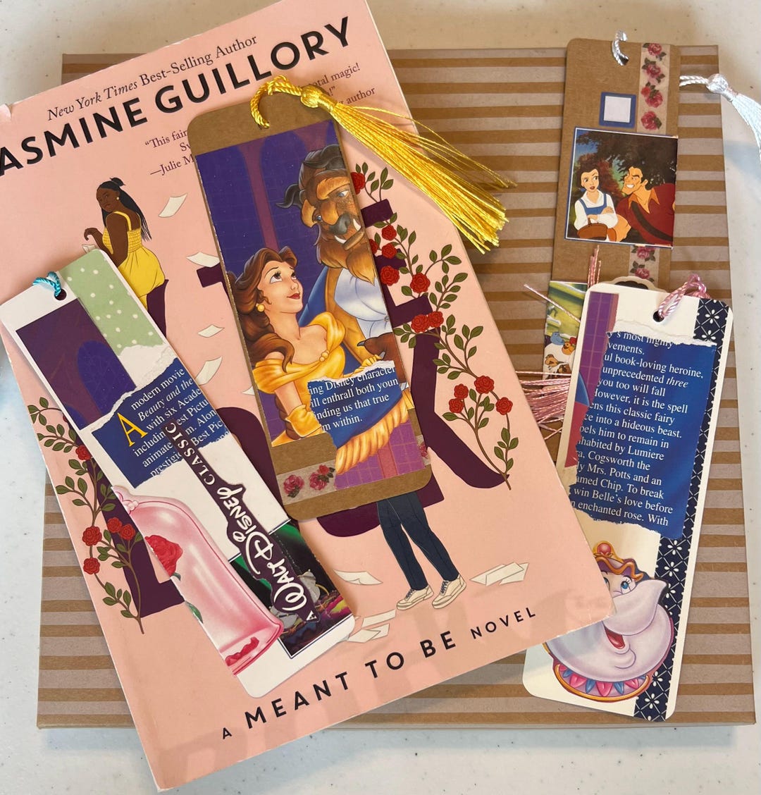 Beauty and the Beast Upcycled Bookmark - Disney VHS - Scrappy Bookmark ...