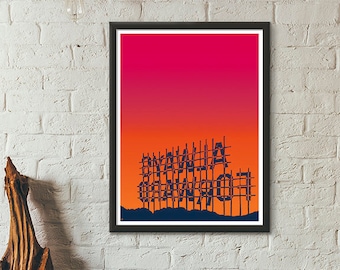 Always Forward 2-color screenprinted art print poster 2nd Edition