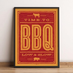 Time to BBQ art print