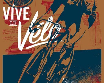 Vive le Velo 2010 Bicycle Art Print