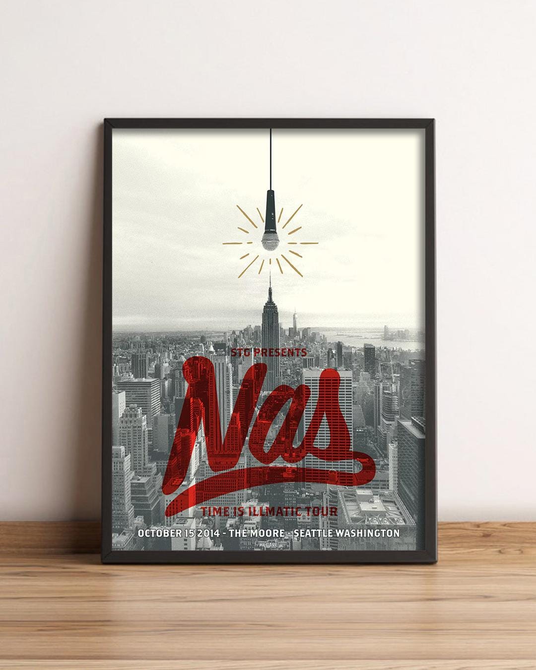 NAS Screenprinted Concert Poster - Etsy