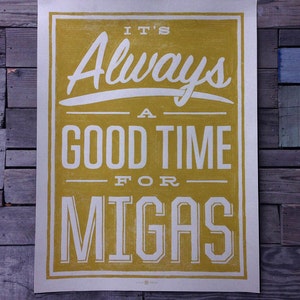 Always a Good Time for Migas art print