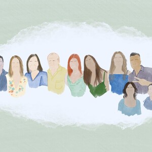 Custom Digital Portrait | Custom Illustration from Photography | Creative Gift for Couples, Families or Friends