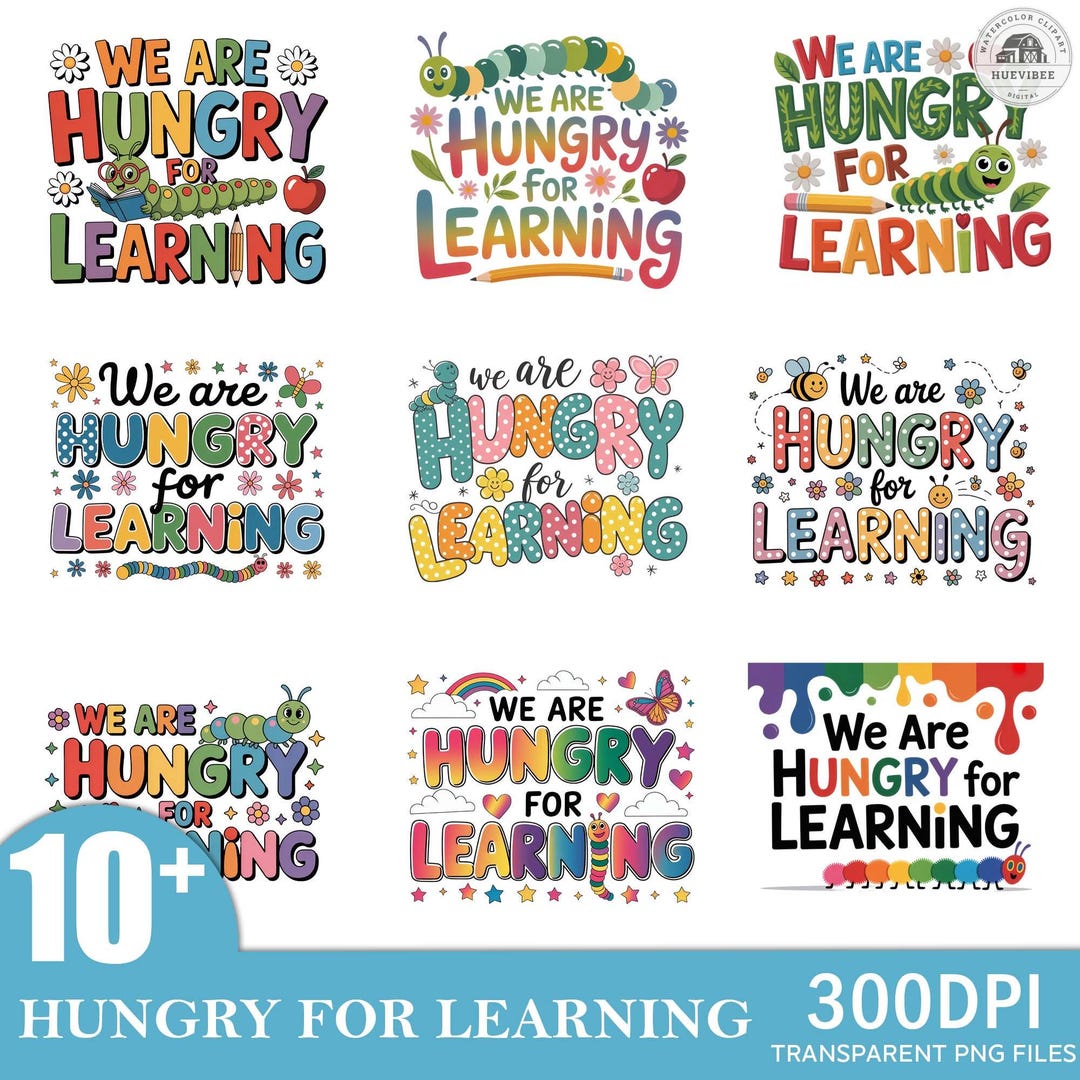 10+ We Are Hungry for Learning PNG, Hungry Caterpillar Png Bundle ...