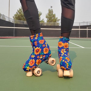 Flower Power Roller Skate Boot Covers/Huggies