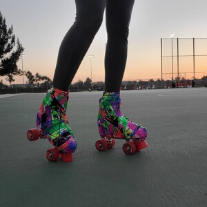 Paint Bomb Roller Skate Boot Covers/Huggies