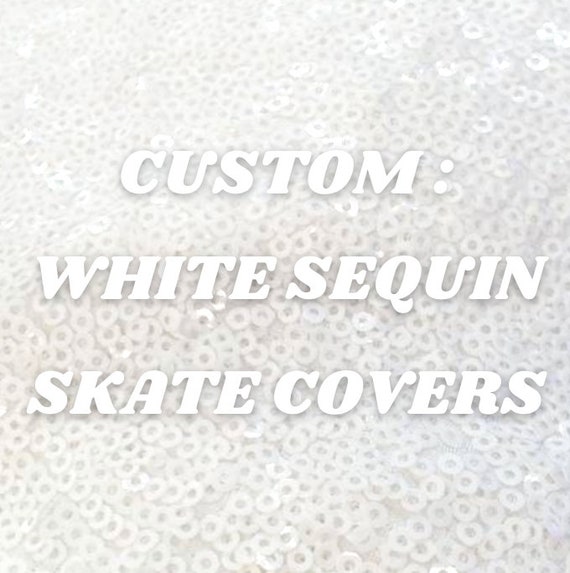 White Party Sequin Roller Skate Boot Cover/huggie Etsy Australia