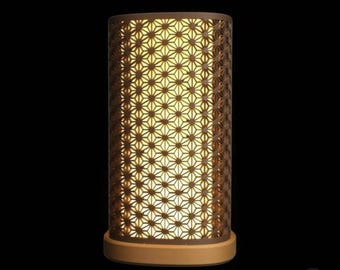 Moderne geometrische led-tafellamp – 3D-geprint Flower of Life-licht.