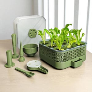 Indoor Garden Kit - Self-Watering Planter with Seedling Tools