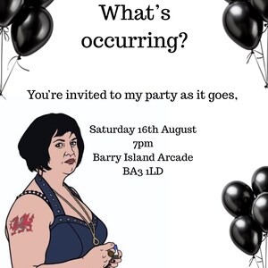 Gavin & Stacey Birthday Invitation