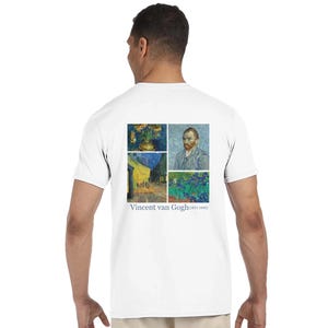 Camiseta con pinturas famosas de Vincent Van Gogh, regalo para artistas o profesores de arte, camiseta de arte, camiseta estética