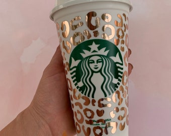 Featured image of post Rose Gold Cheetah Starbucks Cup