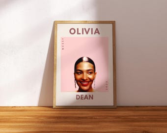 Olivia Dean Digital Poster, Olivia Dean Wall Art Chic Wall Art Print, Home Decor, Gift for Music Lovers, Summer Vibes Decor