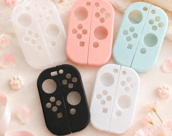Fundas protectoras de silicona en tonos pastel para Joy-Con, compatibles con NS/NS2/OLED, bonitas fundas protectoras.