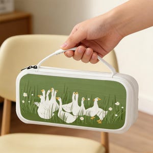 Estojo de transporte original Goose Meadow em EVA, bolsa de viagem estilo campestre, estojo charmoso para guardar o console, feito para NS NS2 Oled Lite