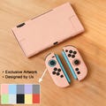 Custom Color Silicone Console Shell for NS OLED Lite NS2, Minimal Protective Cover, Soft Grip Gaming Case, Choose Your Color