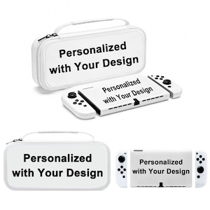 Custom Color & Personalized Console Shell Set, Silicone Protective Cover and EVA Carrying Case, Compatible with Switch OLED Lite NS2