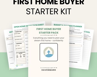 First Home Buyer Printable Planner – Checklist, Budget, Inspection Sheet, Moving Day, Mortgage PDF