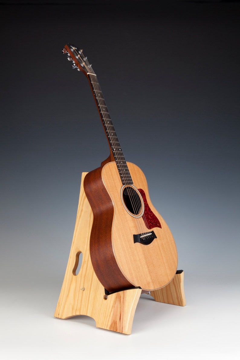 Clear Pine wood, Slay-Frame wood guitar stand image 4