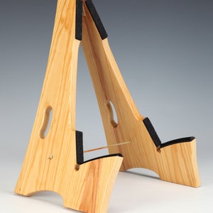 Clear Pine wood, Slay-Frame wood guitar stand image 1