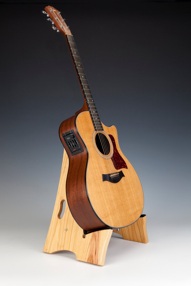 Clear Pine wood, Slay-Frame wood guitar stand image 3
